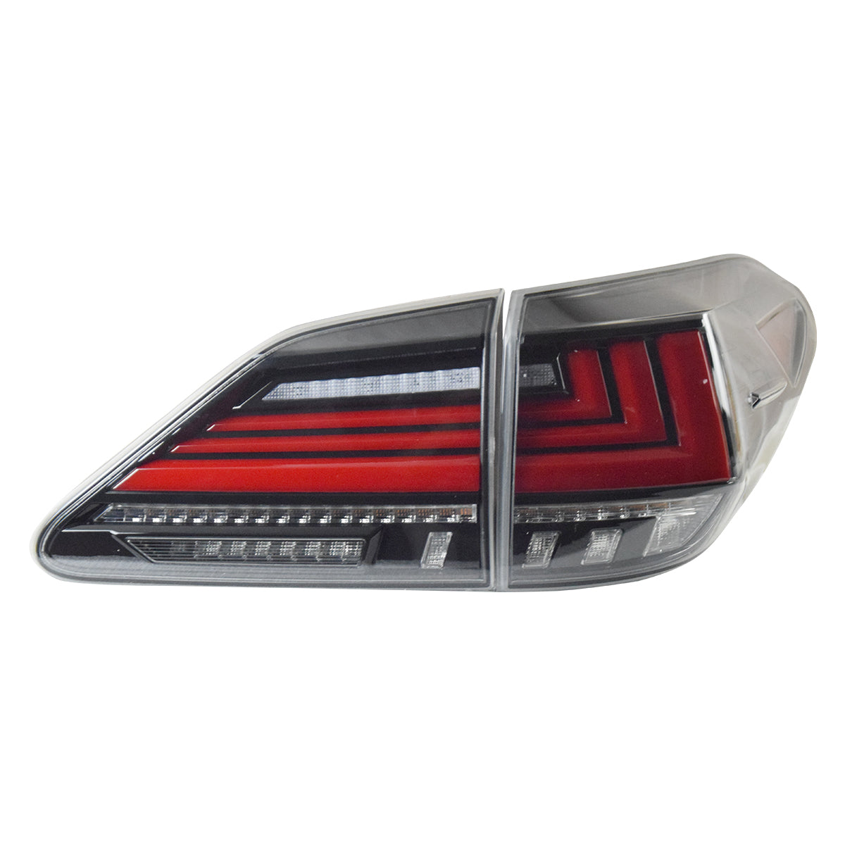 A Pair Tail Light Rear Lamps LED For 2009-2014 Lexus RX350 RX450 Red Lens