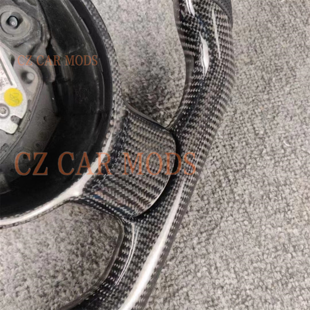 Custom Carbon Fiber Steering Wheel For Audi TT TTRS R8 SQ5 2008 2009 2010 2011 2012 2013 2014 2015 Auto Accessory Original Steering Wheel Re-manufactured