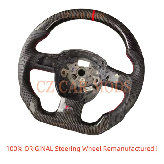 Custom Carbon Fiber Steering Wheel For Audi A4 2009 2010 2011 2012 2013 2014 2015 2016 Auto Accessory Original Steering Wheel Re-manufactured Steering Wheel