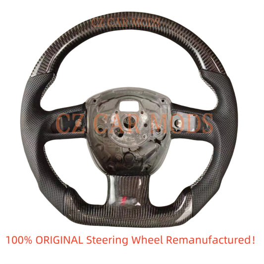 Custom Carbon Fiber Steering Wheel Auto Accessory Original Steering Wheel For Audi A4 2009 2010 2011 2012 2013 2014 2015 2016 Re-manufactured Steering Wheel