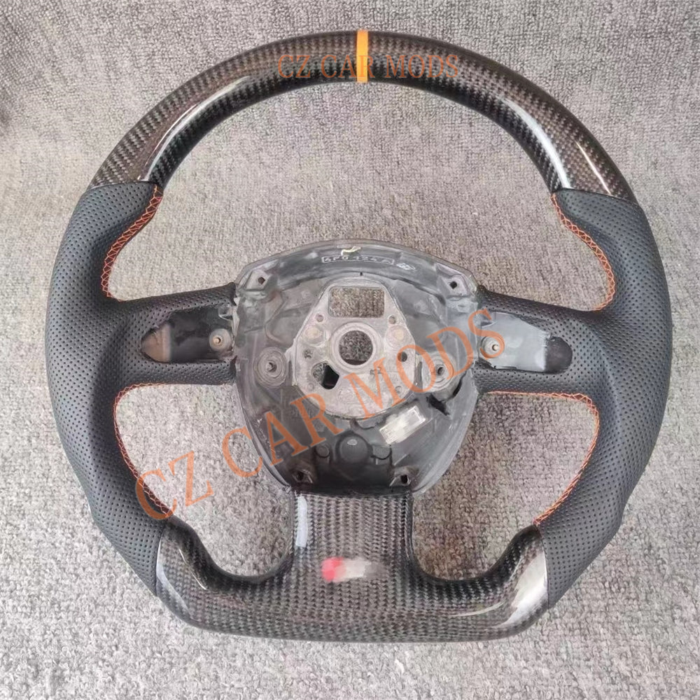 Custom Carbon Fiber Steering Wheel Auto Accessory Original Steering Wheel Re-manufactured Steering Wheel For Audi A4 2009 2010 2011 2012 2013 2014 2015 2016