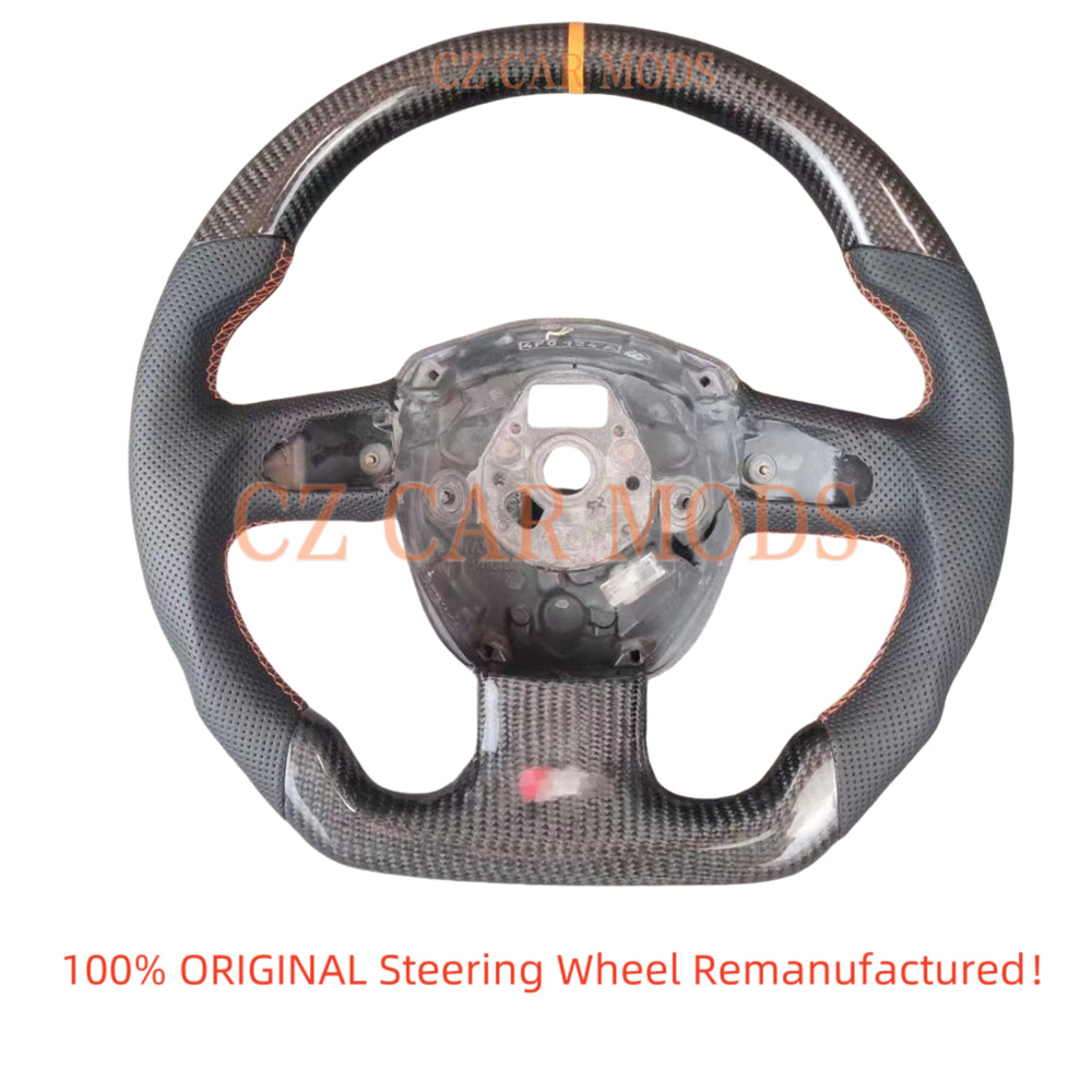 Custom Carbon Fiber Steering Wheel Auto Accessory Original Steering Wheel Re-manufactured Steering Wheel For Audi A4 2009 2010 2011 2012 2013 2014 2015 2016