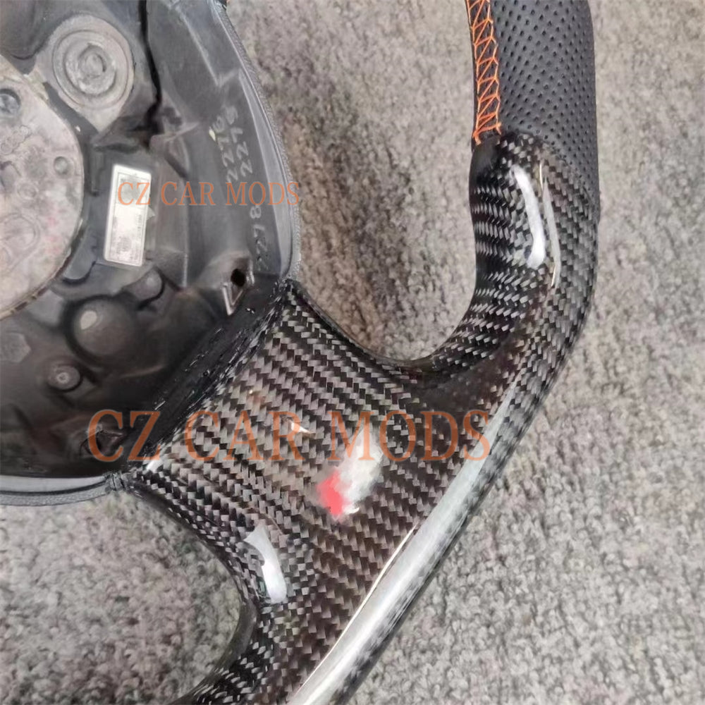 Custom Carbon Fiber Steering Wheel Auto Accessory Original Steering Wheel Re-manufactured Steering Wheel For Audi A4 2009 2010 2011 2012 2013 2014 2015 2016