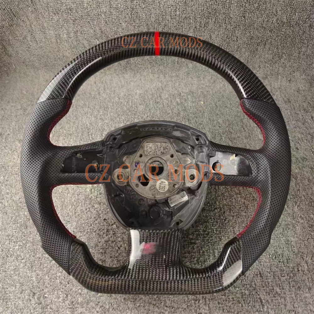 Custom Carbon Fiber Steering Wheel Auto Accessory Original Steering Wheel Re-manufactured Steering Wheel For Audi A5 2009 2010 2011 2012 2013 2014 2015 2016 2017 2018 2019