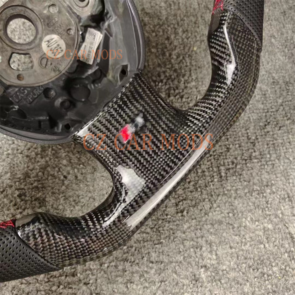 Custom Carbon Fiber Steering Wheel Auto Accessory Original Steering Wheel Re-manufactured Steering Wheel For Audi A5 2009 2010 2011 2012 2013 2014 2015 2016 2017 2018 2019