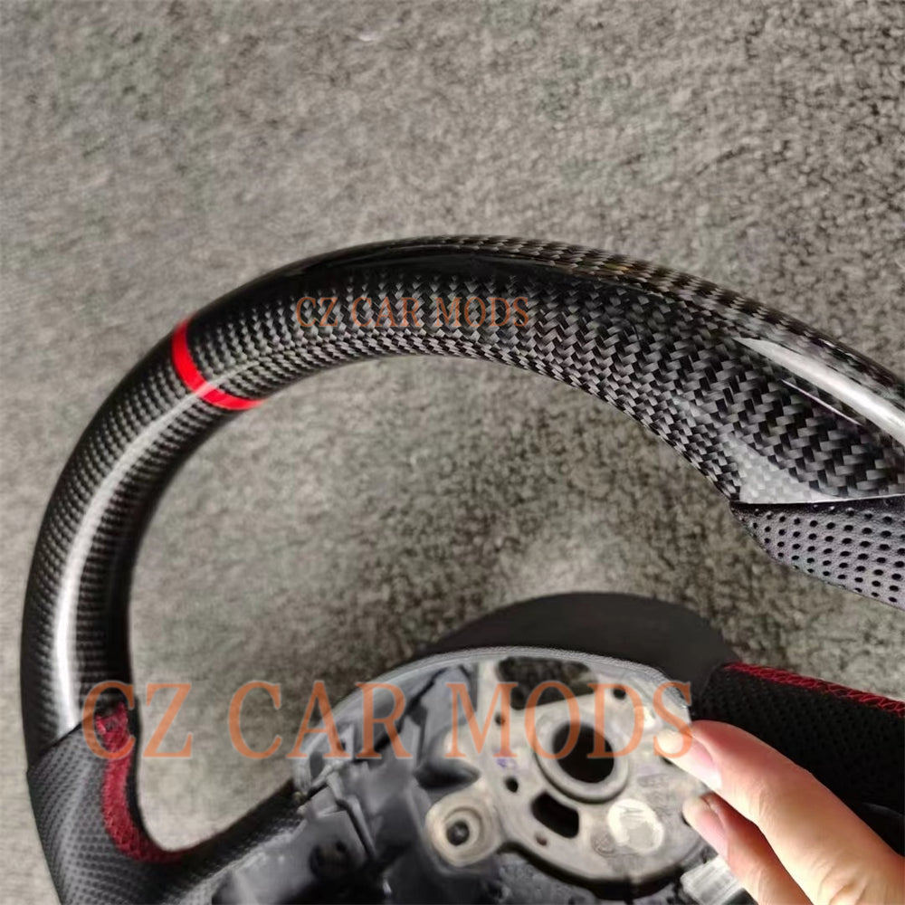 Custom Carbon Fiber Steering Wheel Auto Accessory Original Steering Wheel Re-manufactured Steering Wheel For Audi A5 2009 2010 2011 2012 2013 2014 2015 2016 2017 2018 2019