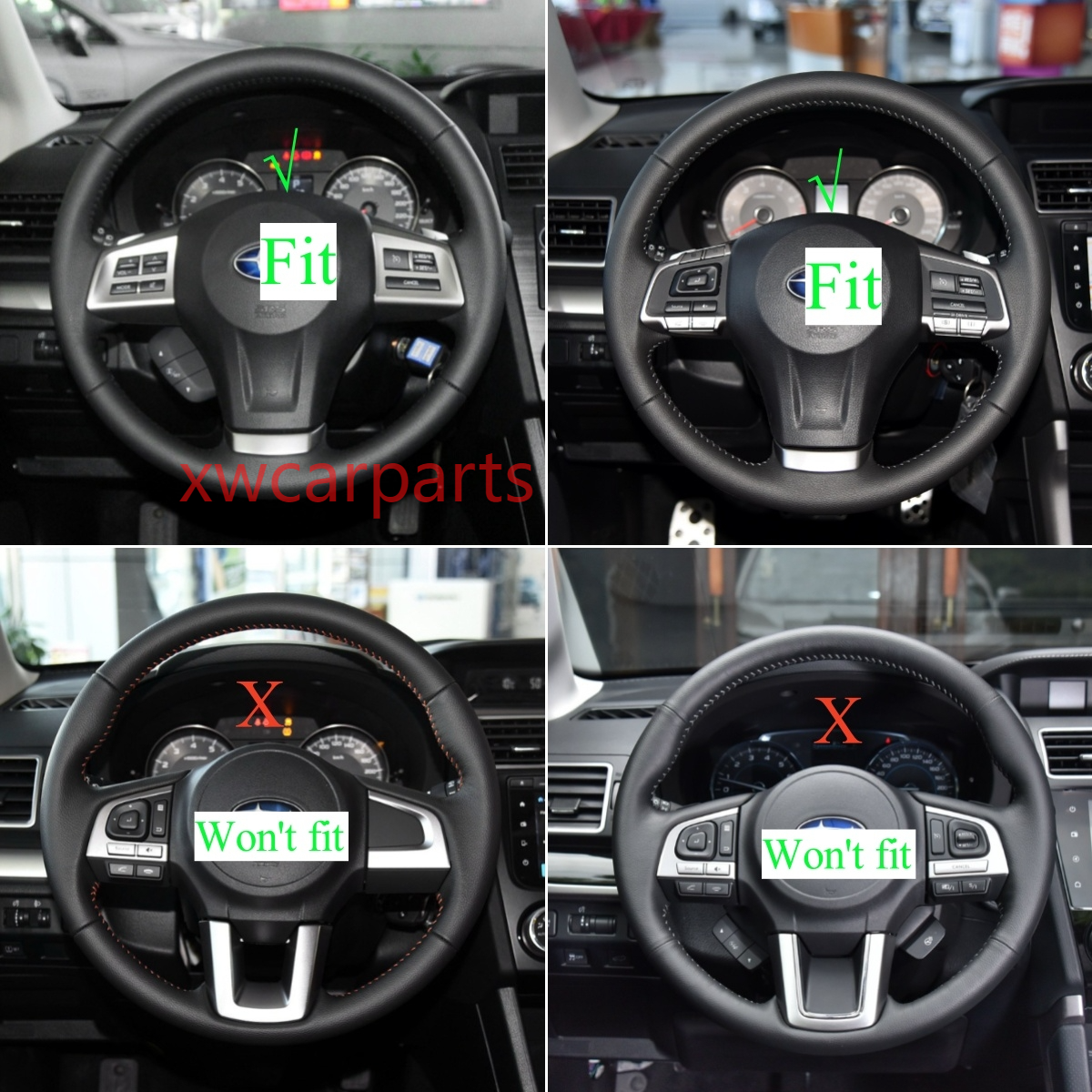 100% real Carbon Fiber Steering Wheel for Subaru XV Crosstrek 2012-2015 Forester 2014-2016