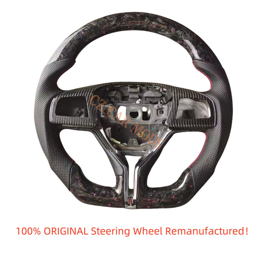 Custom Perforated Leather Carbon Fiber Steering Wheel Auto Accessory Original Steering Wheel For Maserati Ghibli Quattroporte Levante 2014 2015 2016 2017 2018 2019 2020 2021 2022 2023  Re-manufactured