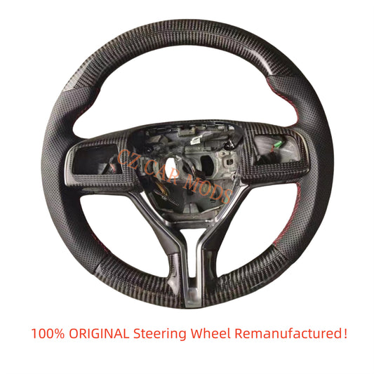 Custom Carbon Fiber Steering Wheel Auto Accessory Original Steering Wheel Re-manufactured For Maserati Ghibli Quattroporte Levante 2014 2015 2016 2017 2018 2019 2020 2021 2022 2023