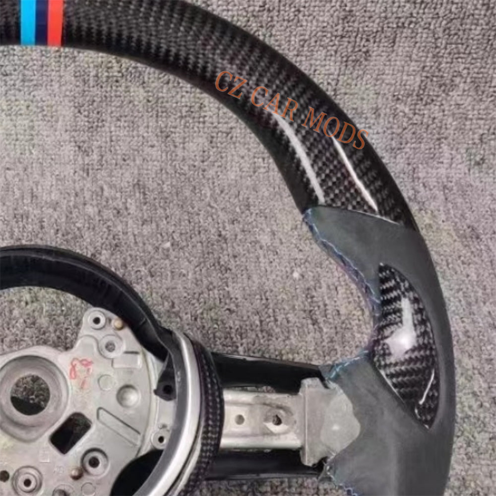 Customized Carbon Fiber Steering Wheel Alcantara For 2014 2015 2016 2017 2018 2019 2020 BMW M Sport M3 F30 F80 F82 Auto Accessory Re-manufactured