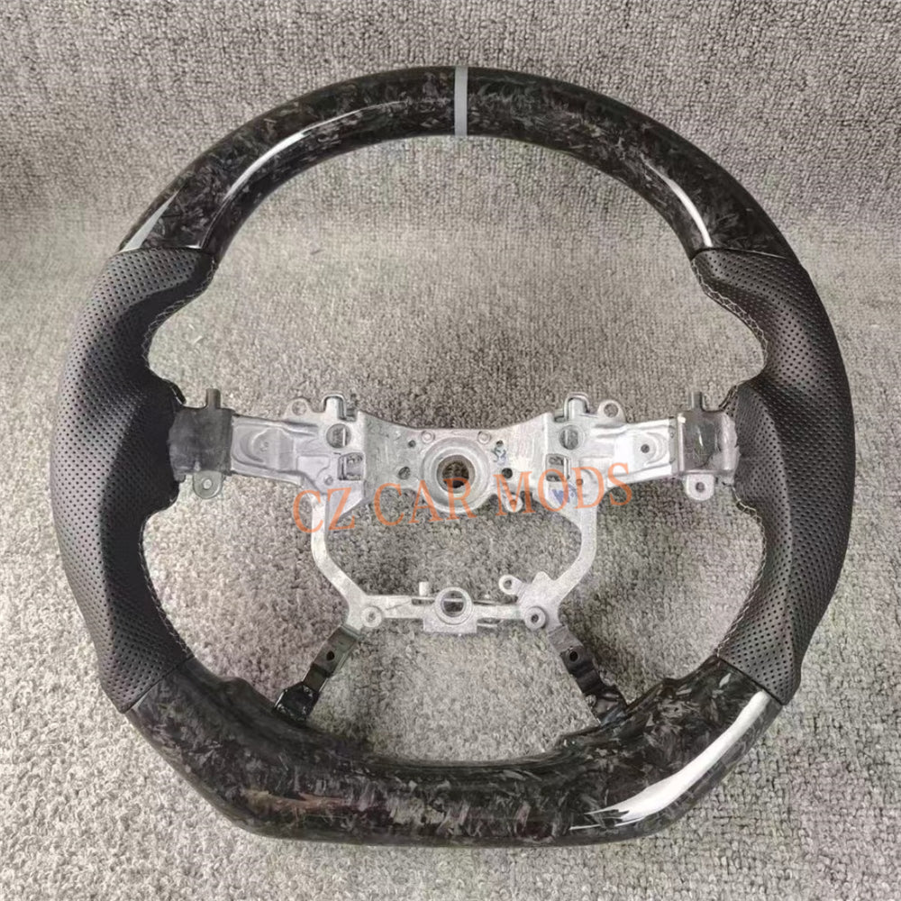 Custom Brand New Forged Carbon Fiber Steering Wheel Auto Accessory Steering Wheel Grey Strip For Toyota Crown 14th GEN 2015 2016 2017 2018