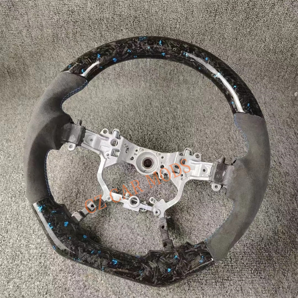 Custom Brand New Forged Carbon Fiber Steering Wheel Auto Accessory Steering Wheel Alcantara For Toyota Crown 14th GEN 2015 2016 2017 2018