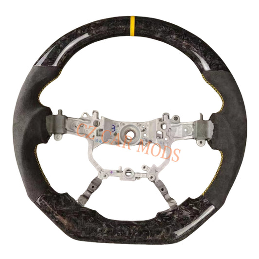 Customized Brand New Forged Carbon Fiber Steering Wheel Auto Accessory Steering Wheel Yellow Strip For Toyota PRADO 2018 2019 2020