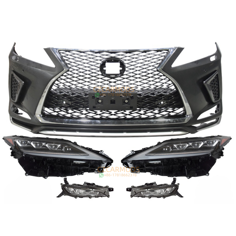 Car Body Kits for LEXUS RX RX350 RX450h 2016 2017 2018 2019 Upgrade 2022 F Sport LOOK Front Bumper Triple LED Headlights Rear Bumper Tail Lights