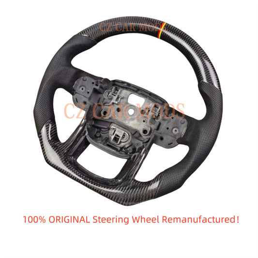 Custom Carbon Fiber Steering Wheel For 2014 2015 2016 2017 2018 2019 2020 2021 Range Rover Sport Auto Accessory ORIGINAL Steering Wheel Re-manufactured Customized Steering Wheel