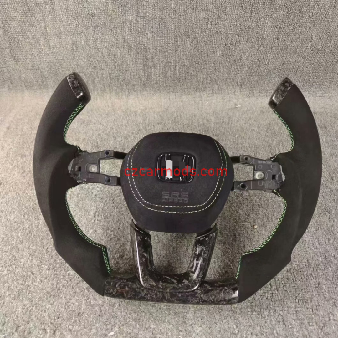 Customized 100% real Carbon Fiber Steering Wheel for Honda Civic 11th Gen 2022 2023 2024 F1 Shape