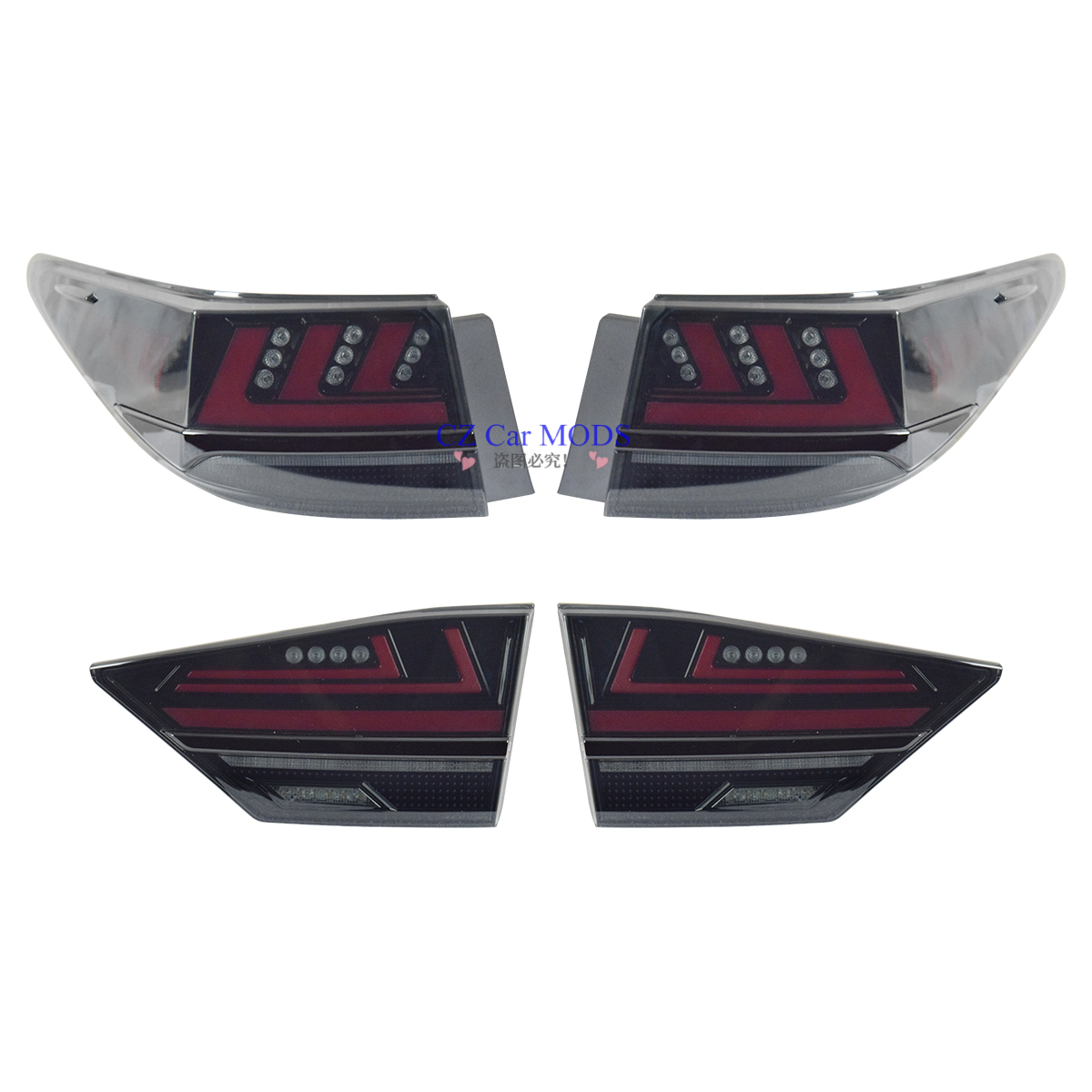 Car Body Kits for LEXUS ES ES300h ES350 2013-2018 Upgrade 2023 Look Front Bumper Grille Triple LED Headlights Rear Bumper Tail Lights