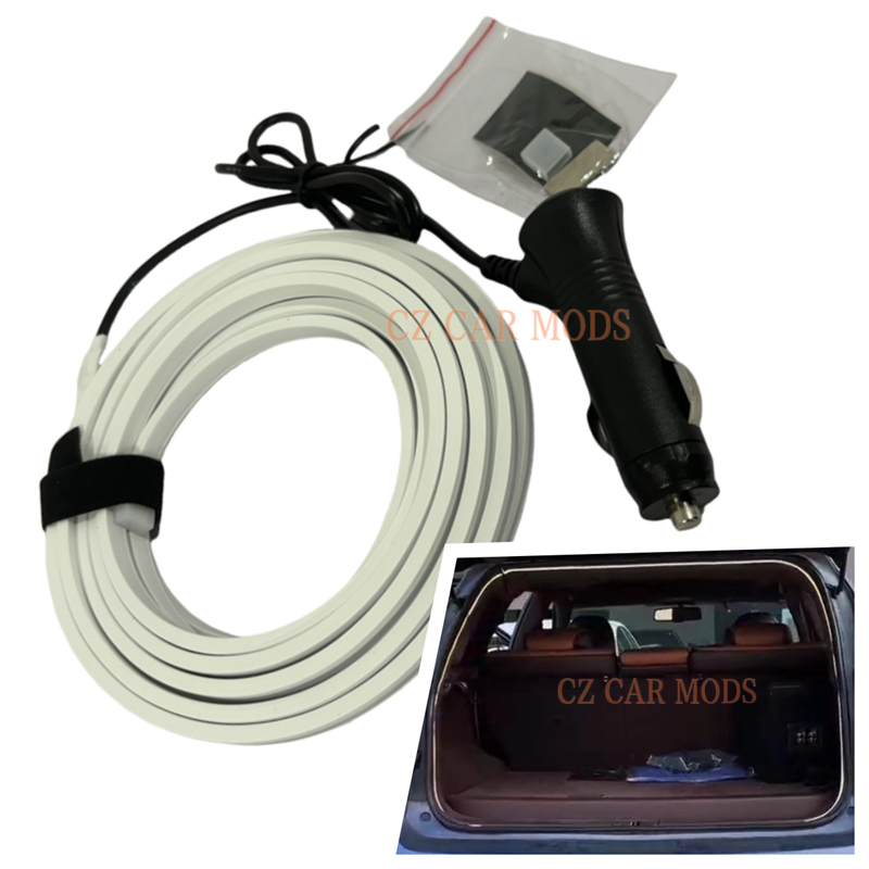 Car Trunk Atmosphere Lamp Strip Light Trunk Brighten LED Strip Ambient Light FOR Most Cars With Cigarette Lighter Plugs In The Trunk