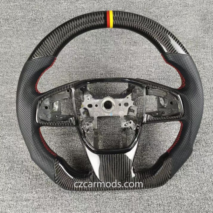 Customized 100% real Carbon Fiber Steering Wheel for Honda 10th gen Civic 2016-2021