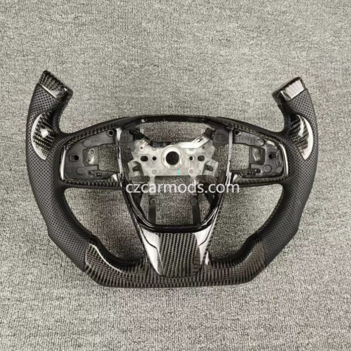 Customized 100% real Carbon Fiber Steering Wheel for Honda 10th gen Civic 2016-2021 F1 Shape