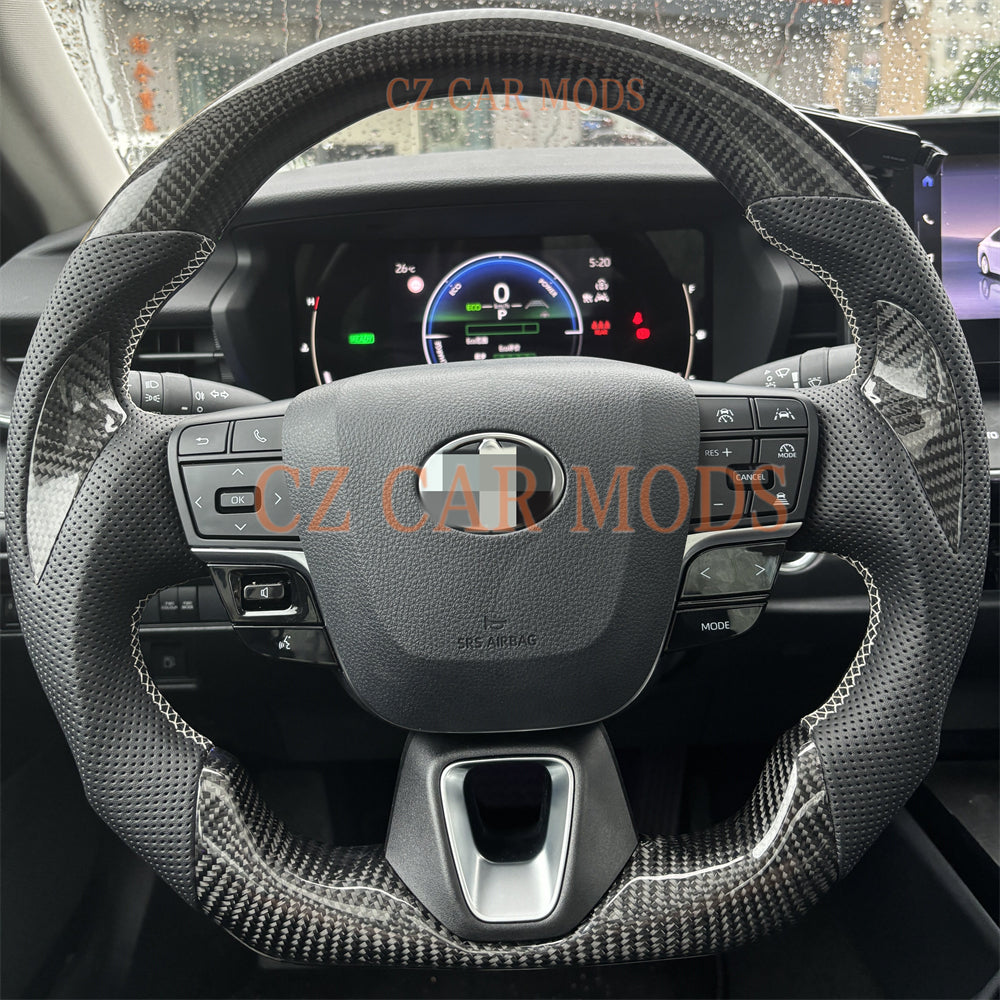 Custom Carbon Fiber Steering Wheel For Toyota Camry 2024 Auto Accessory Original Steering Wheel Re-manufactured Steering Wheel