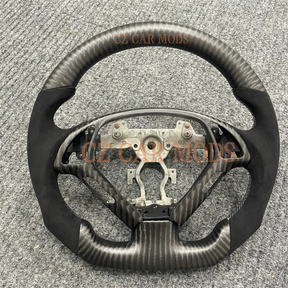 Customized Brand New Alcantara Carbon Fiber Steering Wheel For INFINITI G37 G37X G25 2008 2009 2010 2011 2012 2013 Auto Accessory 100% Brand New Steering Wheel Steering Wheel