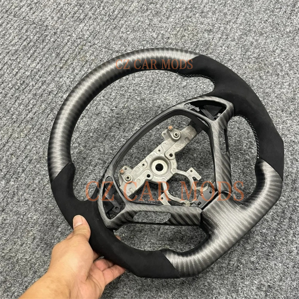 Customized Brand New Alcantara Carbon Fiber Steering Wheel For INFINITI G37 G37X G25 2008 2009 2010 2011 2012 2013 Auto Accessory 100% Brand New Steering Wheel Steering Wheel