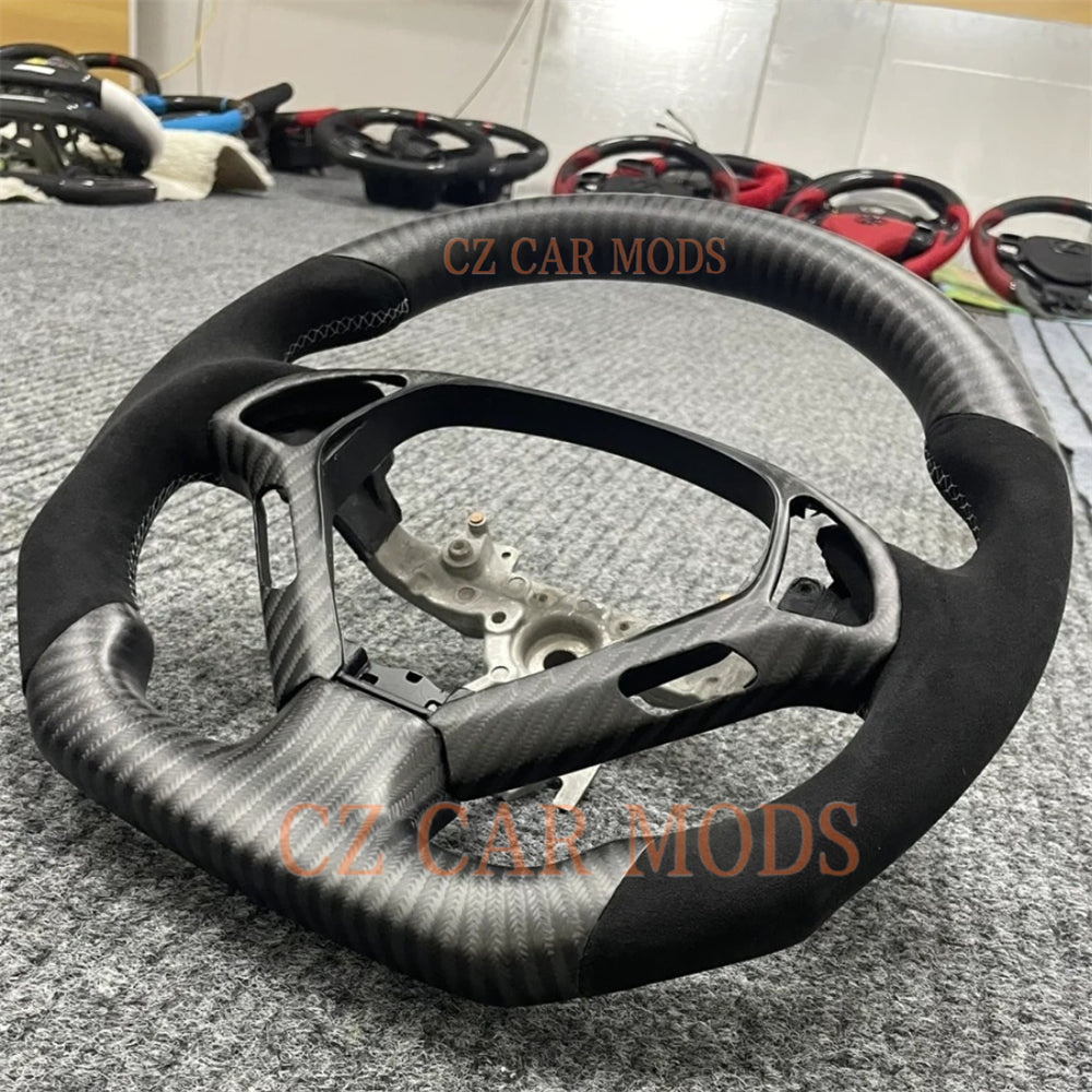 Customized Brand New Alcantara Carbon Fiber Steering Wheel For INFINITI G37 G37X G25 2008 2009 2010 2011 2012 2013 Auto Accessory 100% Brand New Steering Wheel Steering Wheel