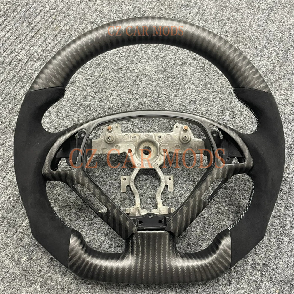 Customized Brand New Alcantara Carbon Fiber Steering Wheel For INFINITI G37 G37X G25 2008 2009 2010 2011 2012 2013 Auto Accessory 100% Brand New Steering Wheel Steering Wheel