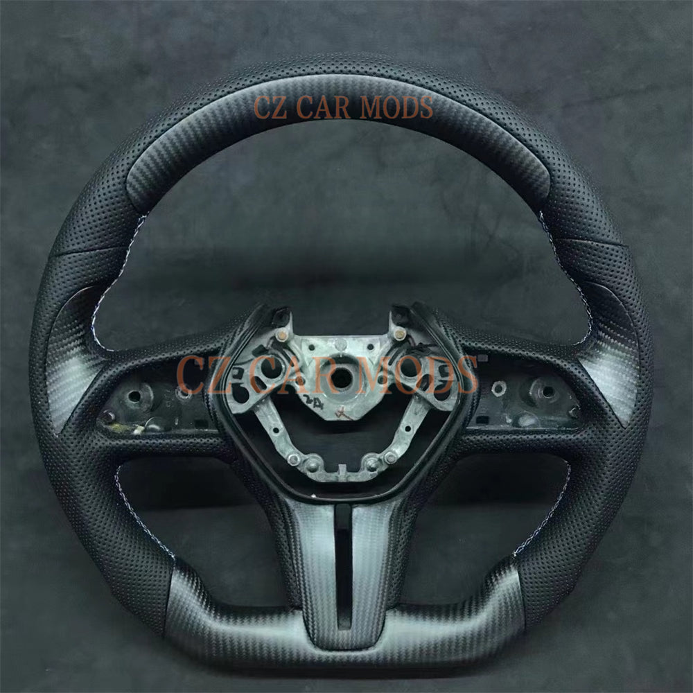 Custom Brand New Real Carbon Fiber Steering Wheel Auto Accessory Original Steering Wheel For 2018 2019 2020 2021 2022 2023 2024 INFINITI Q50 Q60 QX60 QX50 Steering Wheel