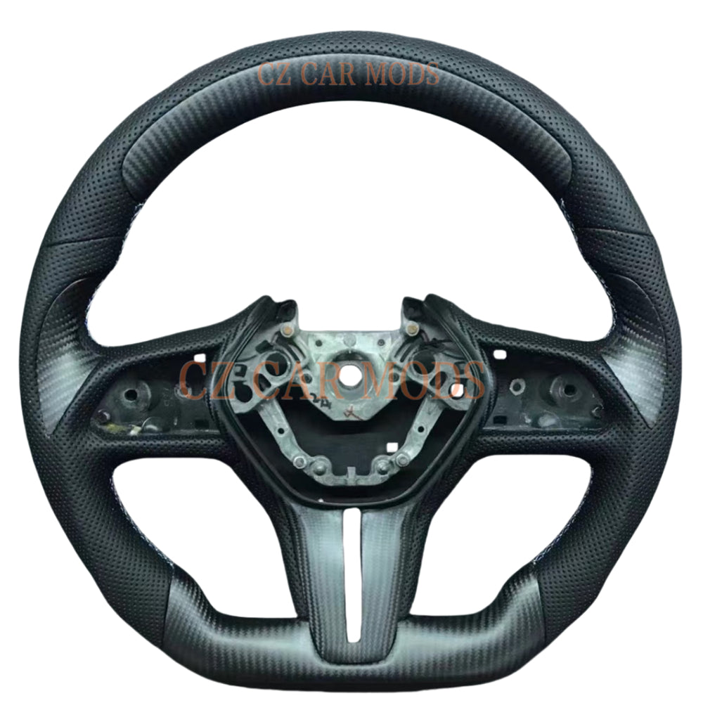 Custom Brand New Real Carbon Fiber Steering Wheel Auto Accessory Original Steering Wheel For 2018 2019 2020 2021 2022 2023 2024 INFINITI Q50 Q60 QX60 QX50 Steering Wheel