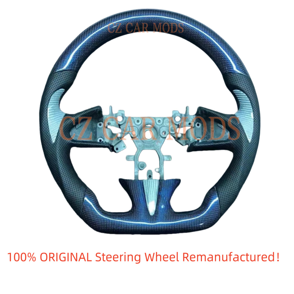 Customized Real Carbon Fiber Steering Wheel Auto Accessory Original Steering Wheel Re-manufactured Steering Wheel For 2014 2015 2016 2017 INFINITI Q50