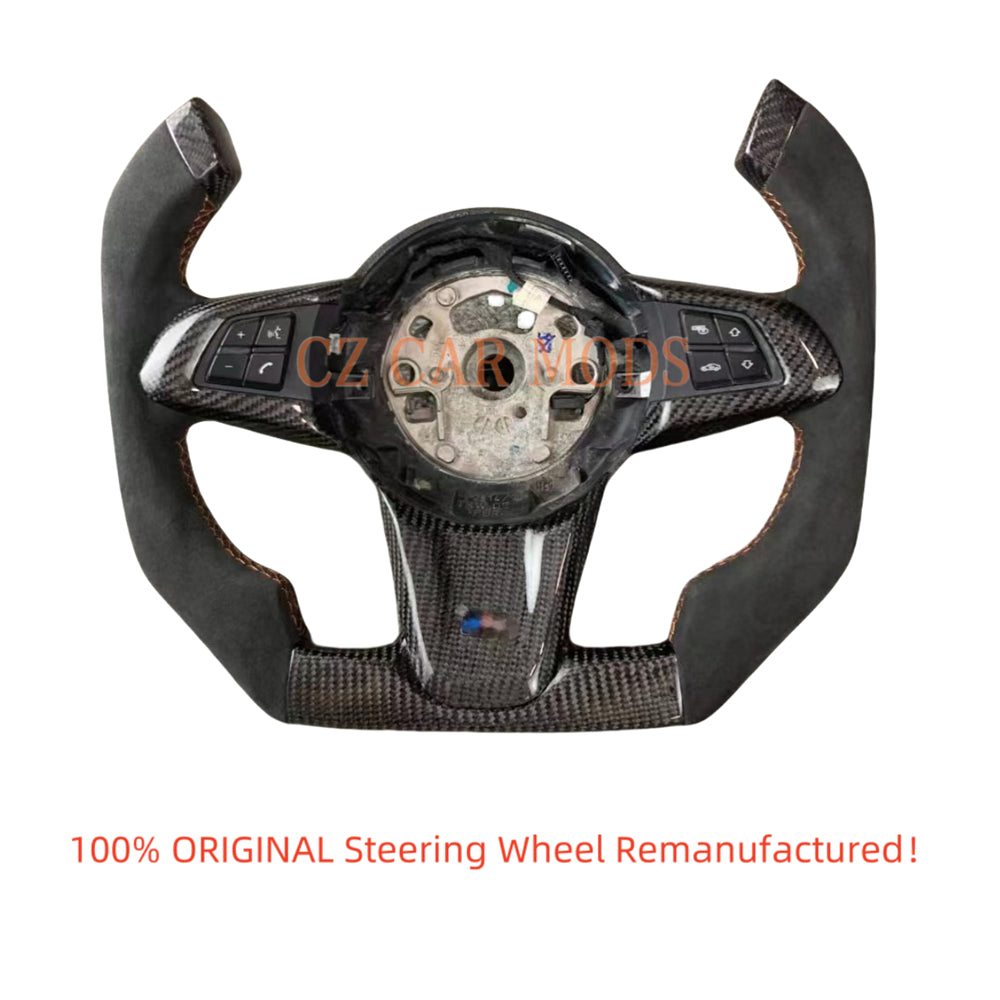 Custom Alcantara Carbon Fiber Steering Wheel Auto Accessory Original Steering Wheel Remanufactured For 2009 2010 2011 2012 2013 2014 2015 2016 BMW Z4 E86