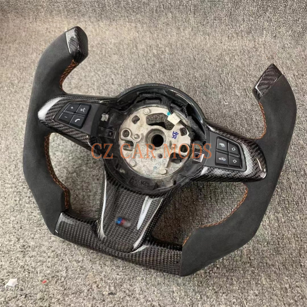 Custom Alcantara Carbon Fiber Steering Wheel Auto Accessory Original Steering Wheel Remanufactured For 2009 2010 2011 2012 2013 2014 2015 2016 BMW Z4 E86