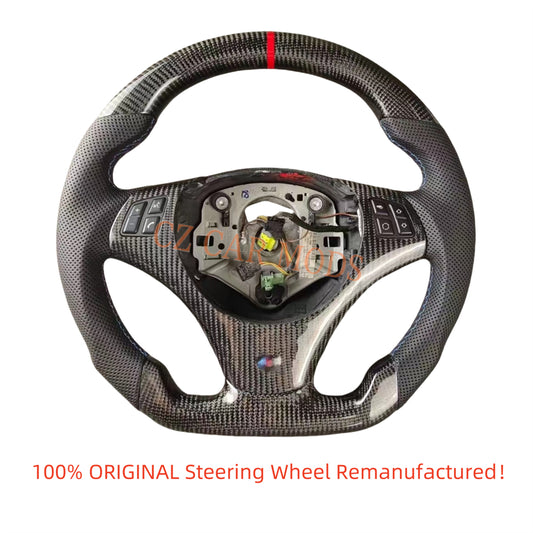 Customized Carbon Fiber Steering Wheel Auto Accessory Original Steering Wheel Re-manufactured For BMW 3 Series E90 E92 E82 E87 328i 2007 2008 2009 2010 2011 2012 2013