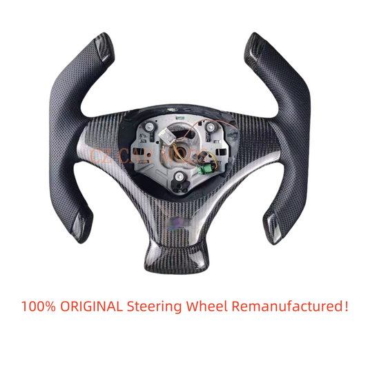 Custom Real Carbon Fiber Steering Wheel Original Steering Wheel Re-manufactured Auto Accessory For BMW 3 Series E90 E92 E82 E87 328i 2007 2008 2009 2010 2011 2012 2013