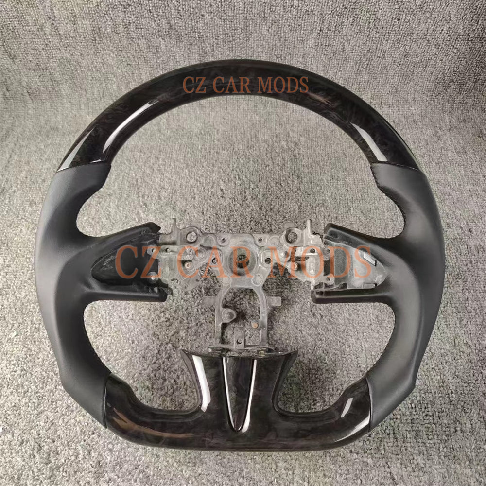 Custom Hydrographics Transfer Printing Peach Wood Water Transfer Printing Process Steering Wheel For INFINITI q50 2013 2014 2015 2016 2017 Auto Accessory Original Steering Wheel Re-manufactured Steering Wheel