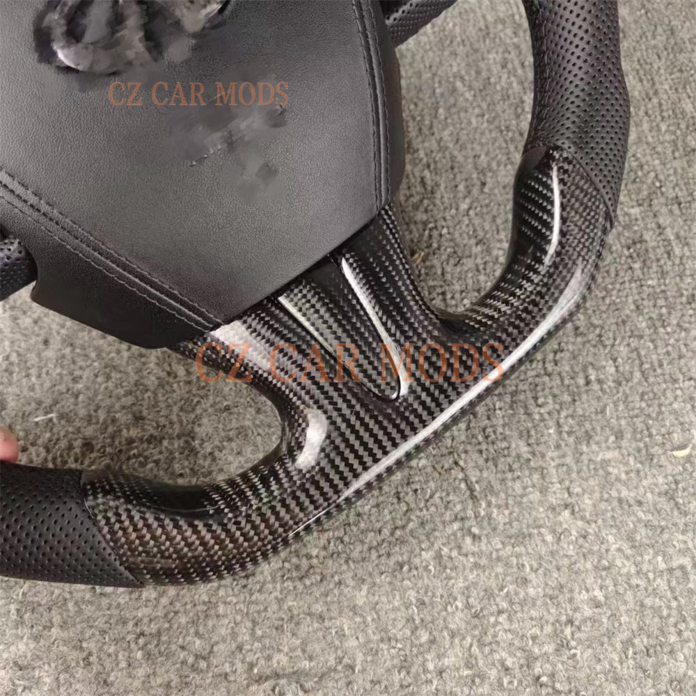 Customized Carbon Fiber Steering Wheel With Airbag Cover For 2014 2015 2016 2017 INFINITI Q50 Auto Accessory Original Steering Wheel Re-manufactured Steering Wheel