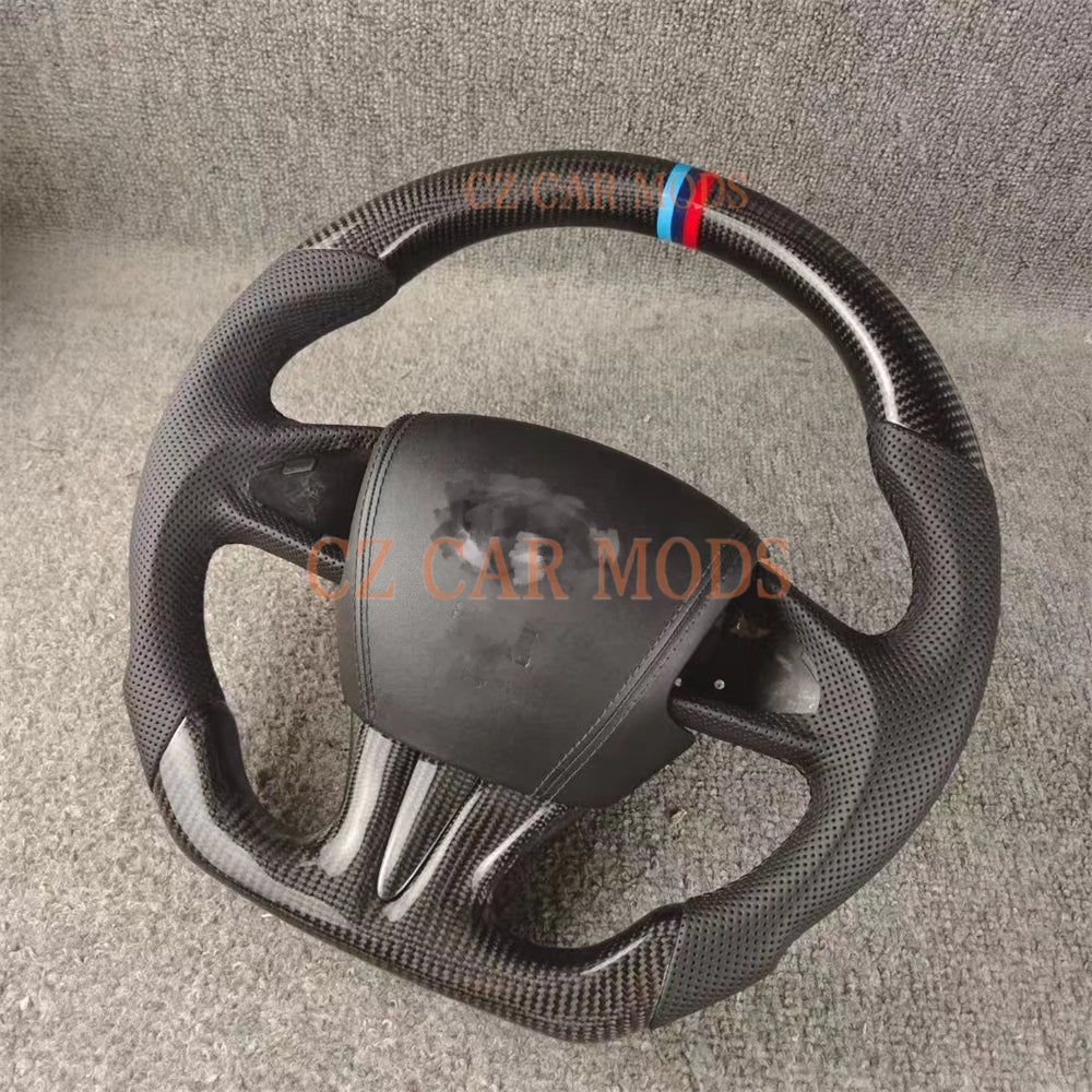 Customized Carbon Fiber Steering Wheel With Airbag Cover For 2014 2015 2016 2017 INFINITI Q50 Auto Accessory Original Steering Wheel Re-manufactured Steering Wheel