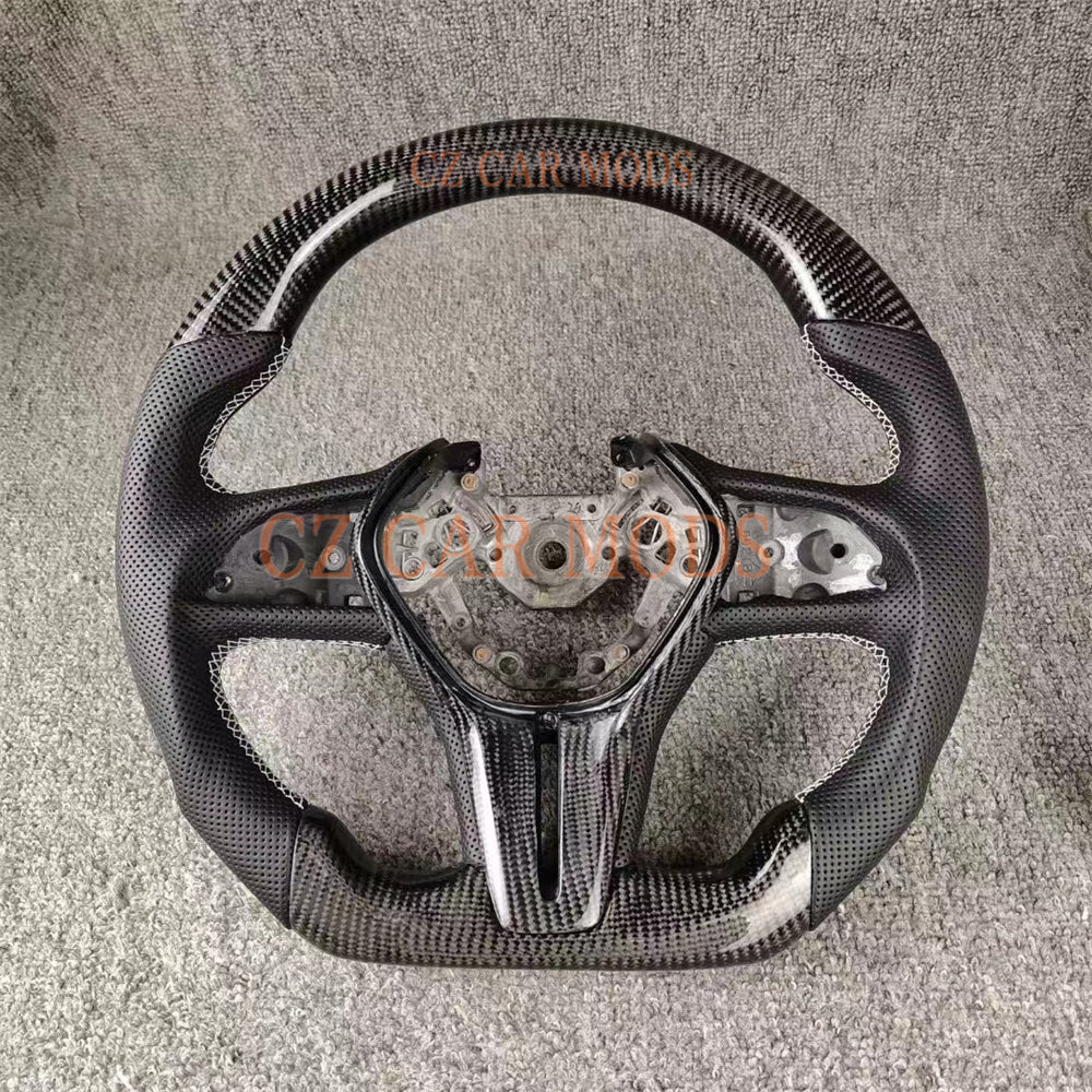 Custom Brand New Real Carbon Fiber Steering Wheel Auto Accessory Steering Wheel Steering Wheel For 2018 2019 2020 2021 2022 2023 2024 INFINITI Q50 Q60 QX60 QX50