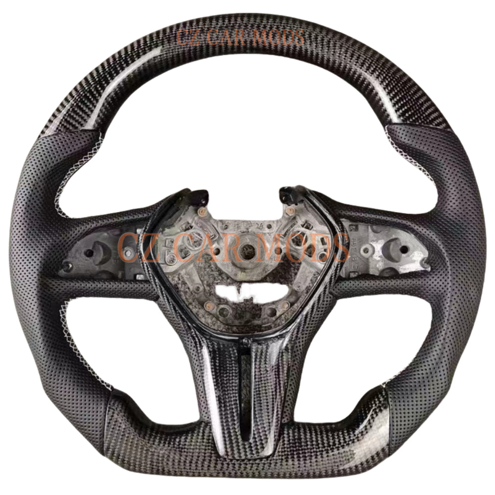 Custom Brand New Real Carbon Fiber Steering Wheel Auto Accessory Steering Wheel Steering Wheel For 2018 2019 2020 2021 2022 2023 2024 INFINITI Q50 Q60 QX60 QX50