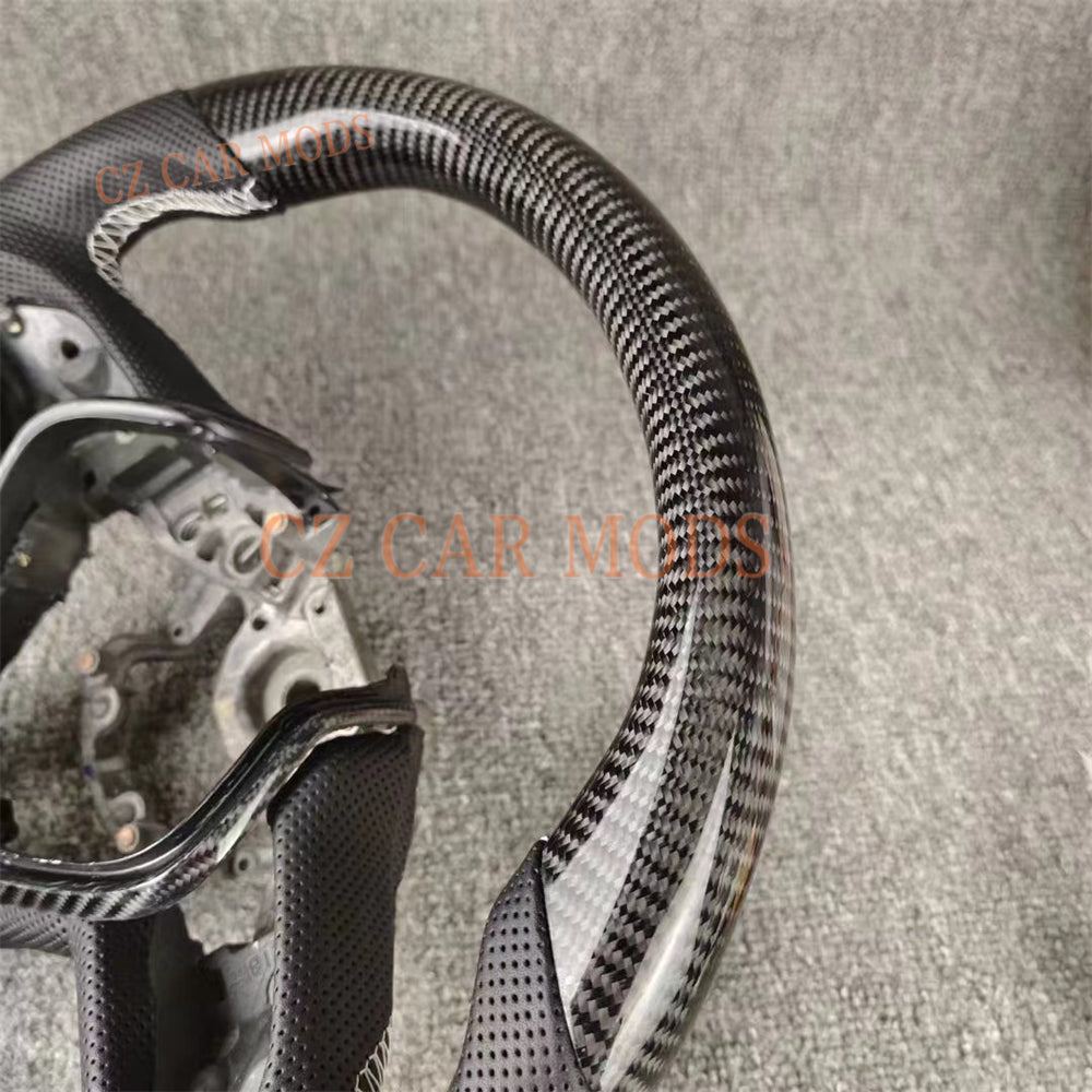 Custom Brand New Real Carbon Fiber Steering Wheel Auto Accessory Steering Wheel Steering Wheel For 2018 2019 2020 2021 2022 2023 2024 INFINITI Q50 Q60 QX60 QX50