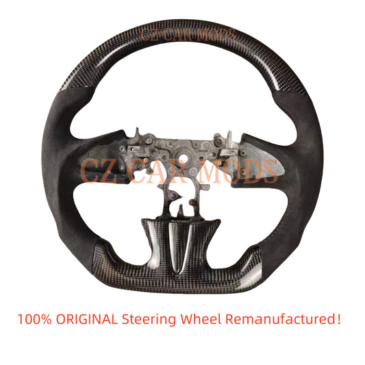 Custom Alcantara Carbon Fiber Steering Wheel Auto Accessory Original Steering Wheel Re-manufactured Steering Wheel For 2014 2015 2016 2017 INFINITI Q50