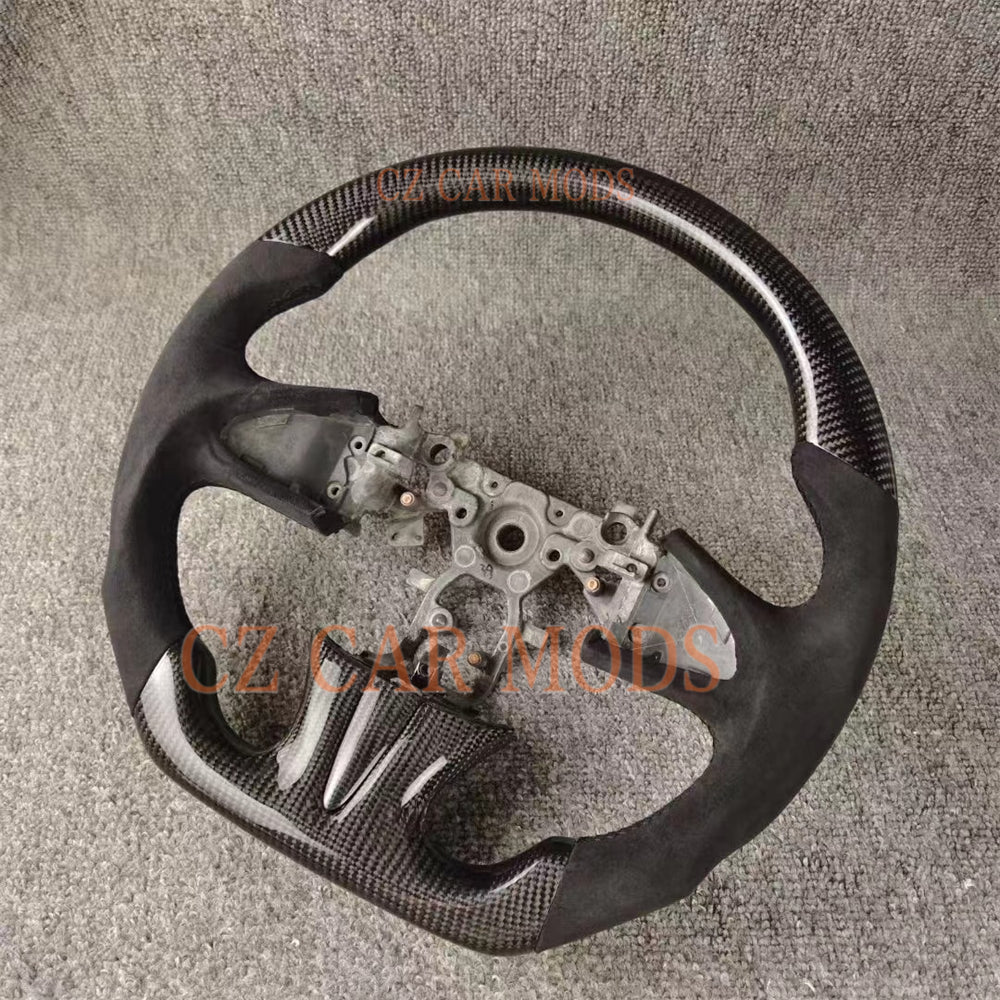 Custom Alcantara Carbon Fiber Steering Wheel Auto Accessory Original Steering Wheel Re-manufactured Steering Wheel For 2014 2015 2016 2017 INFINITI Q50