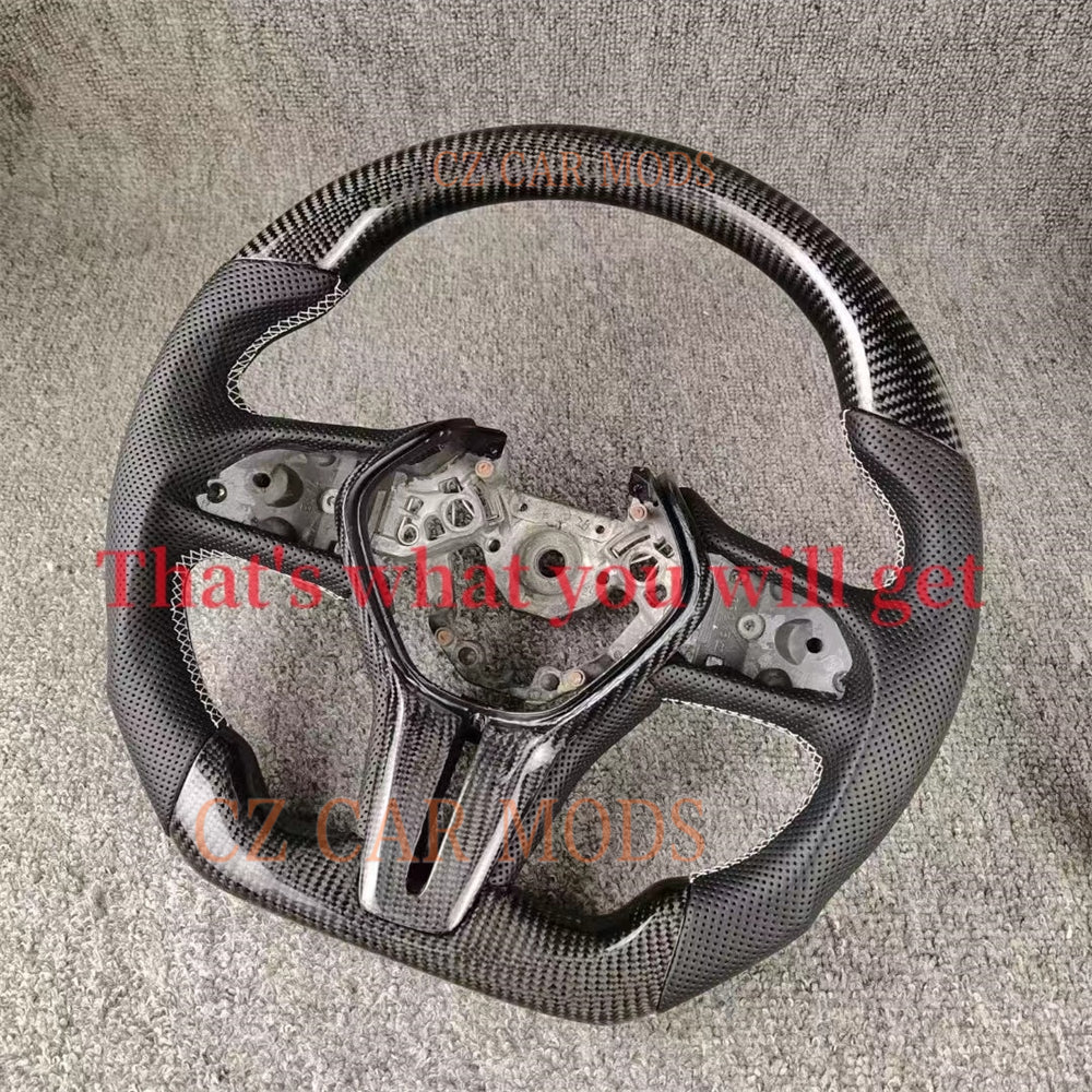 Custom Brand New Real Carbon Fiber Steering Wheel Auto Accessory Steering Wheel Steering Wheel For 2018 2019 2020 2021 2022 2023 2024 INFINITI Q50 Q60 QX60 QX50