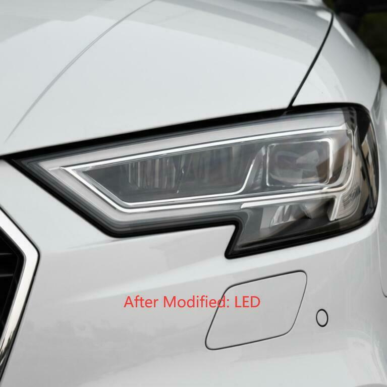 Pair LED Headlights For 2017 2018 2019 AUDI A3 xenon to led Car Headlight Replacement Modification