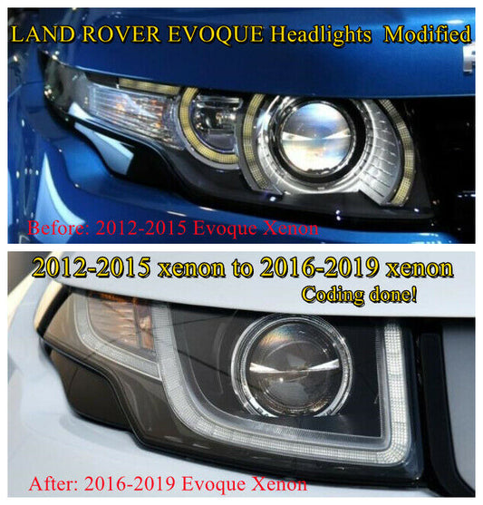 Range Rover Evoque 2012-2015 Xenon to 2016-2019 Xenon Car Headlight Replacement