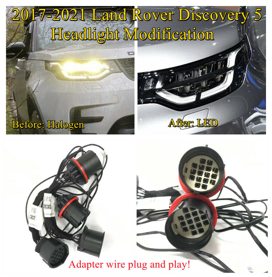 2017-2021 Land Rover Discovery 5 headlight modofied halogen to led Adapter Wire