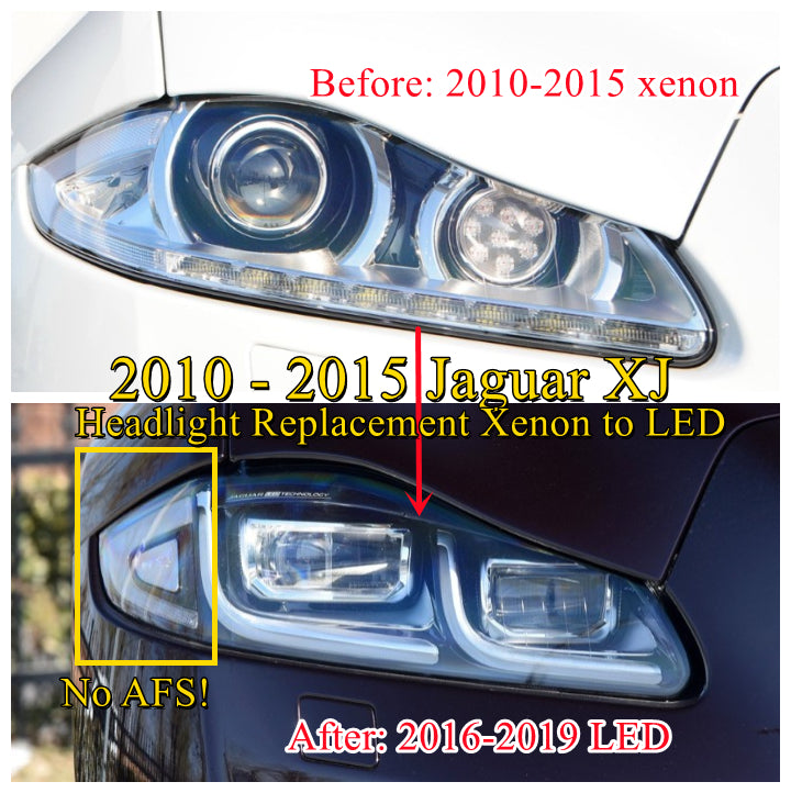 2010 11 12 13 14 15 Jaguar XJ Xenon to LED 2019 Car Headlight Replacement Headlights Upgrade led