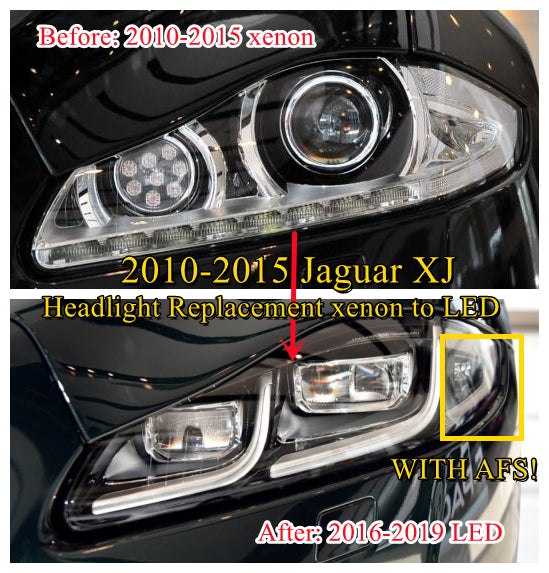 2010 11 12 13 14 15 Jaguar XJ Xenon to LED 2019 Car Headlight Replacement Headlights Upgrade led